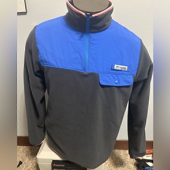 Columbia PFG Men’s Medium Fleece Half ZIP Pullover - Picture 1 of 7